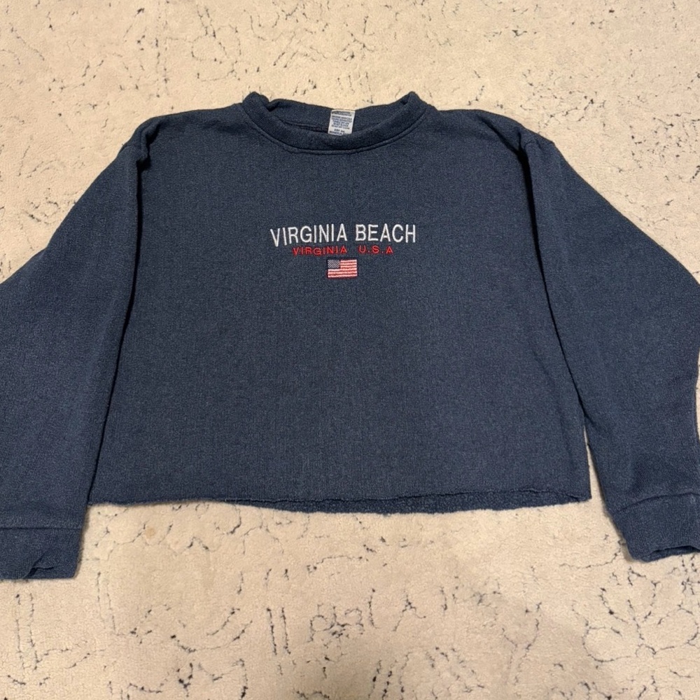Vintage Cropped Crewneck Sweatshirt